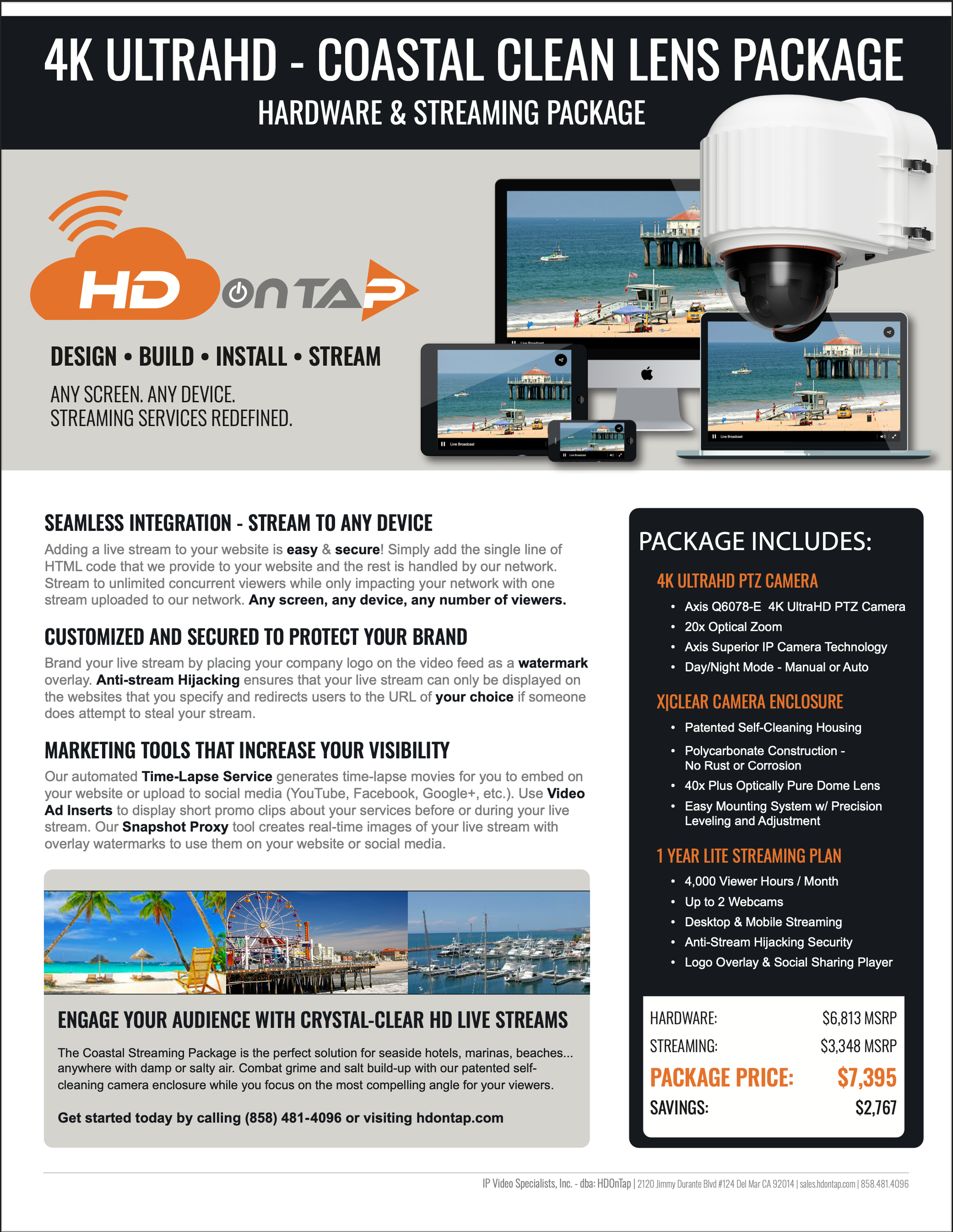 4K Ultra HD Coastal Clean Lens Package